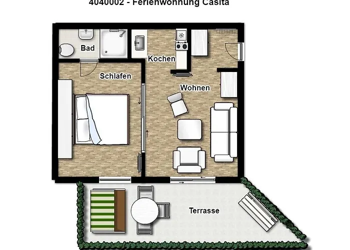 公寓 Haus Rheiderland Casita